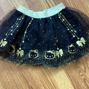 Charming Black and Gold Tulle Skirt